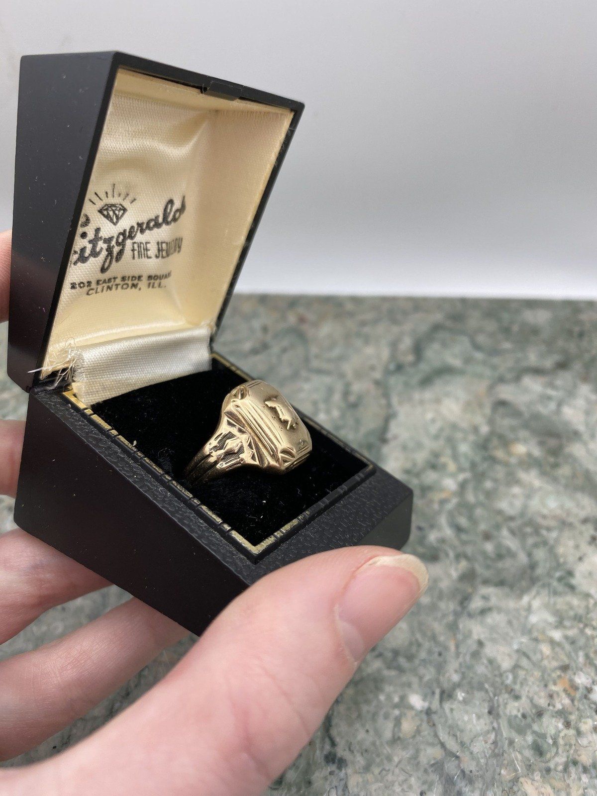 Men's Antique c.1900s Balfor Goldflex 10k Gold Championship Class Ring 3