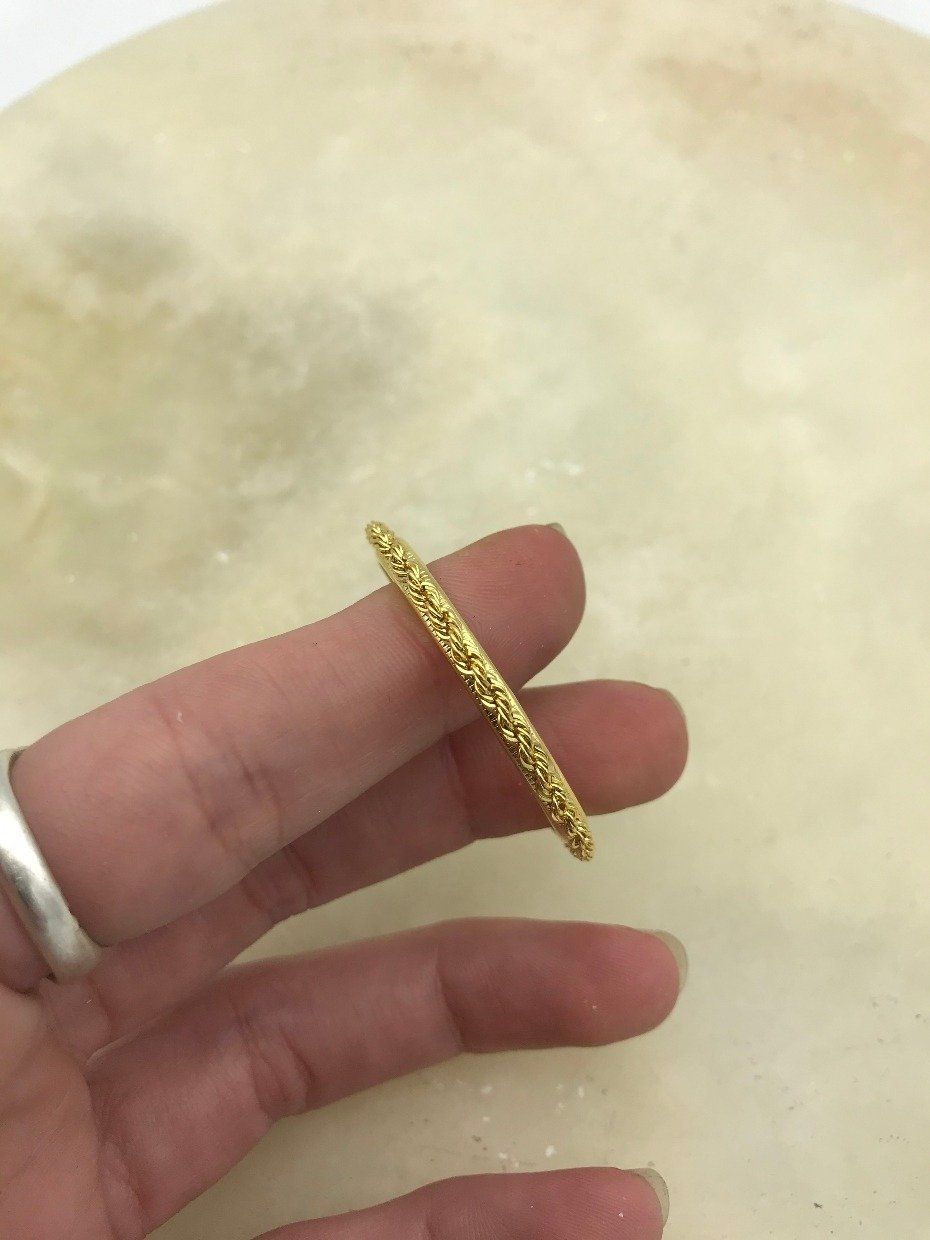 14k Gold Rope $20 Liberty Coin Bezel 2