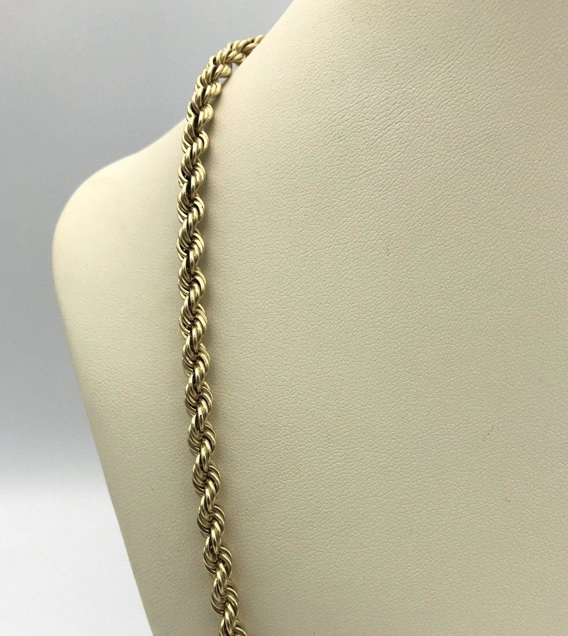 14k Yellow Gold Twisted Rope 20 5mm Chain Necklace 2
