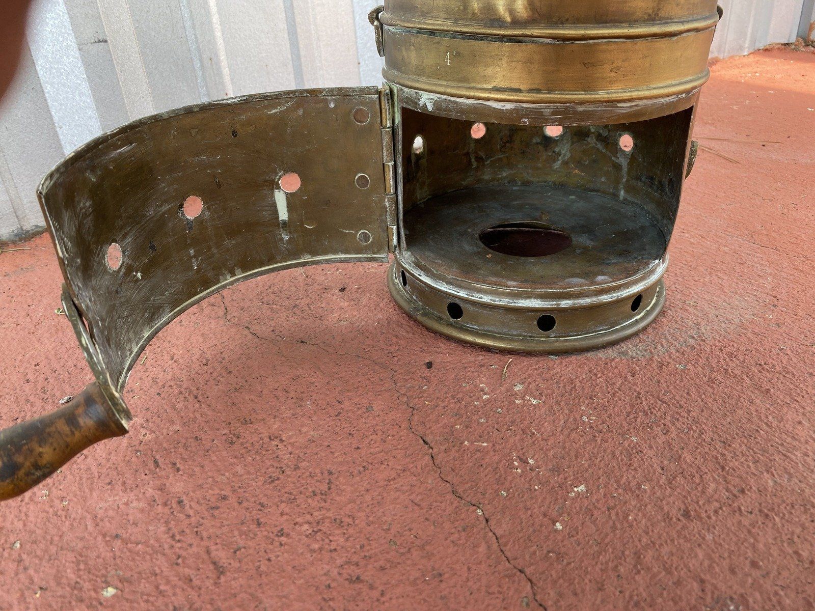 Brass Steam Cooker Lunch Pail c.1951 2
