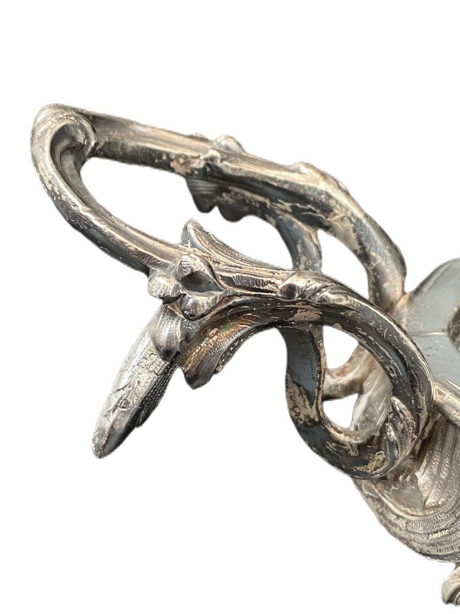 Silver Plated Footed Mirror Plateau 4
