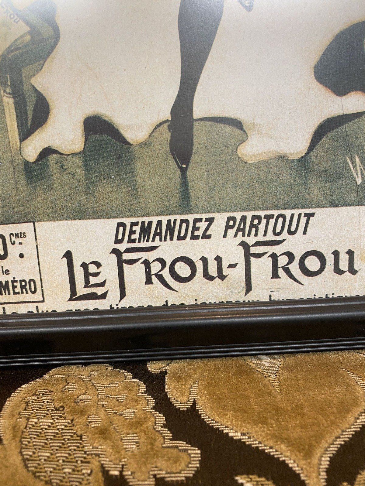 French Reproduction Advertisement Framed Art Print Le Frou-Frou 14x11 2