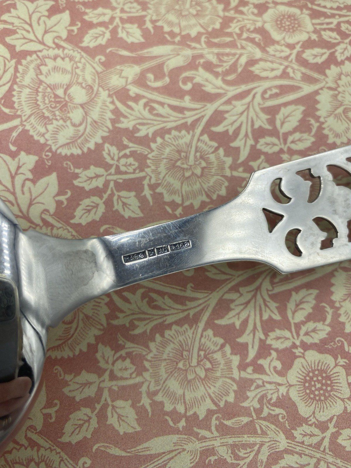 Large Vintage c.1950s Norwegian 830 Silver Candy/Nut Spoon 4