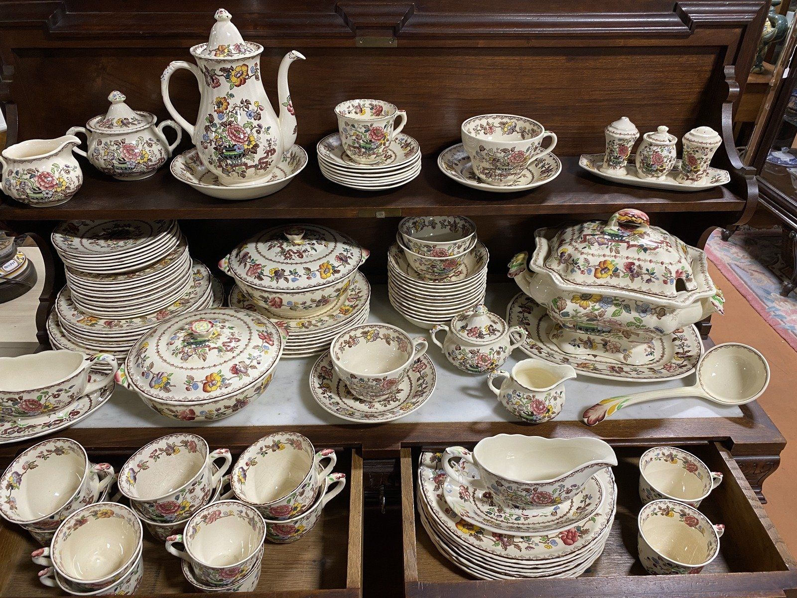 Set of Mason's Ironstone China Nabob England 19th Century 6
