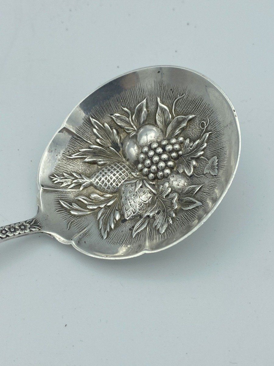 S. Kirk and Son Repousse Solid Bon Bon Spoon 2