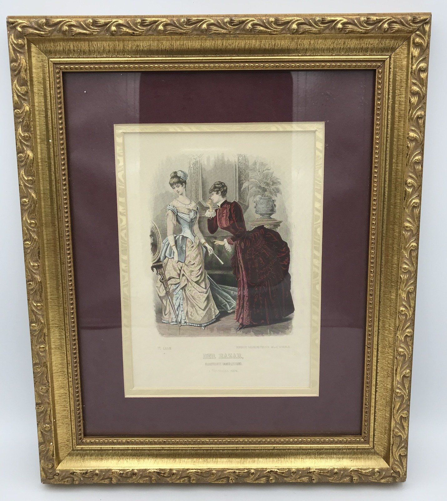 Pair of Der Bazar Illustrirte Damen-Zeitung 1. May 1884 & 1. November 1884 Fashion Catalog Illustrations 2