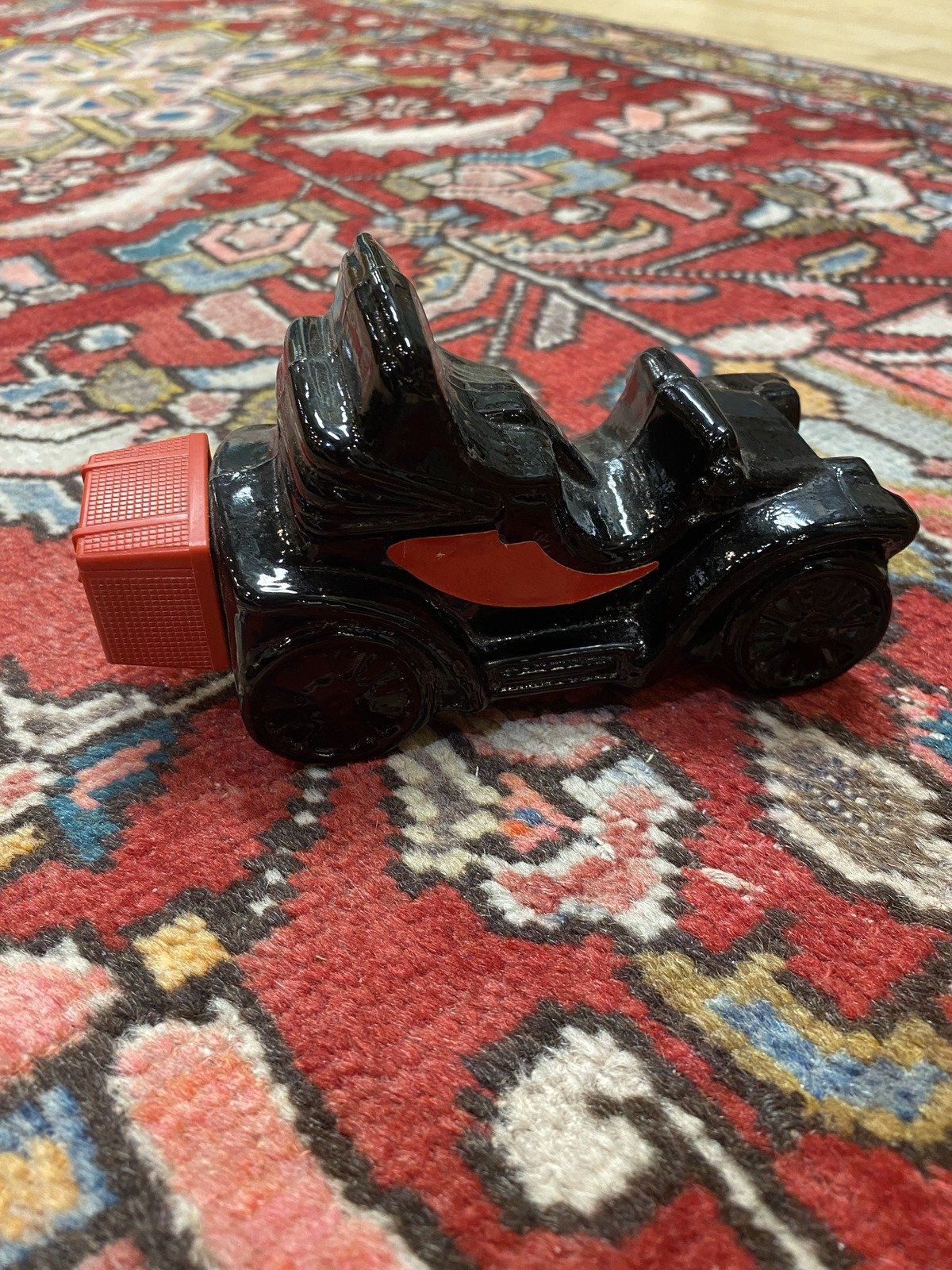 Vintage Black Glass Avon Electric Charger Car Collectible Bottle 7