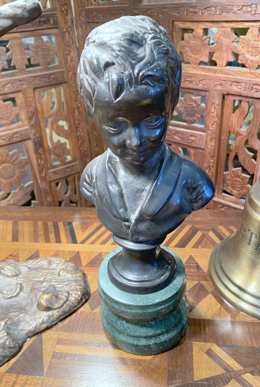 Bronze Bust of  Boy 11`
