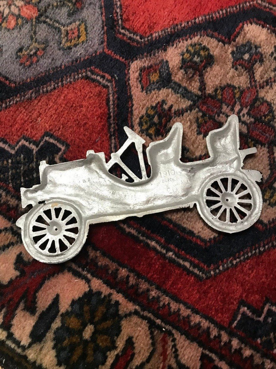Vintage Style 1910 Buick Midwest Pewter Wall Decoration 2