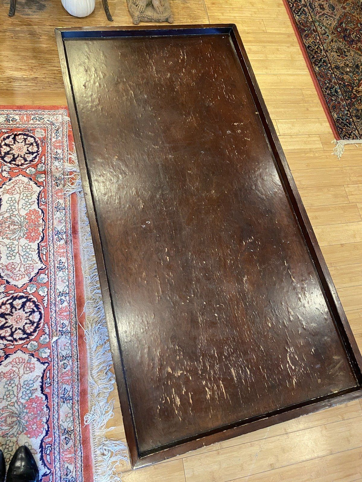 Rectangular Pie Crust Coffee Table 47.5x23.5x20