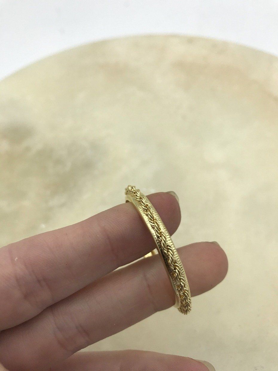 14k Gold Rope 1oz Buffalo Coin Bezel 2