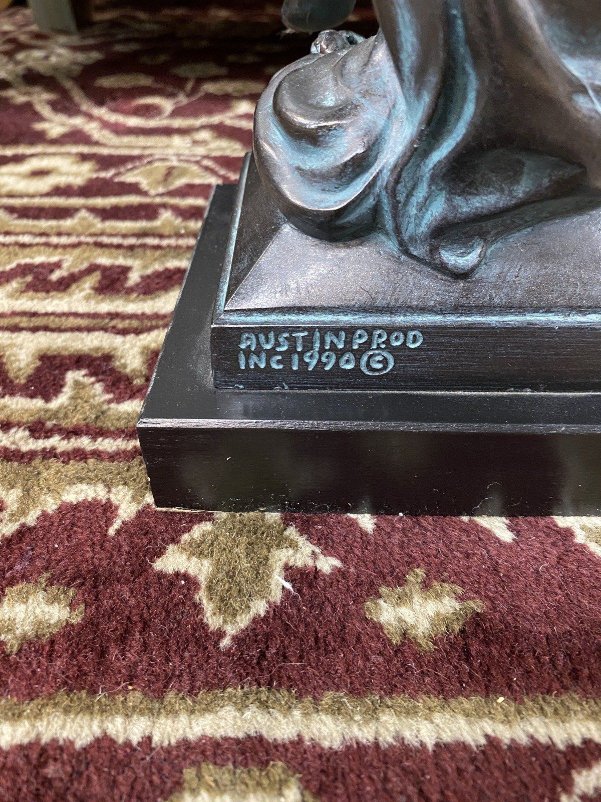 Vintage c.1990s Austin Productions Inc. Sculpture La Grace By Artist Eugene Mariston 7