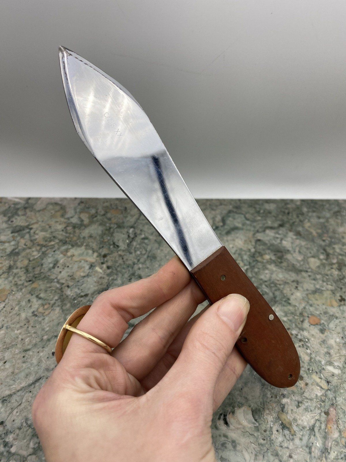 Vintage Mid Century Wooden CASE XX Handled Throwing Knife