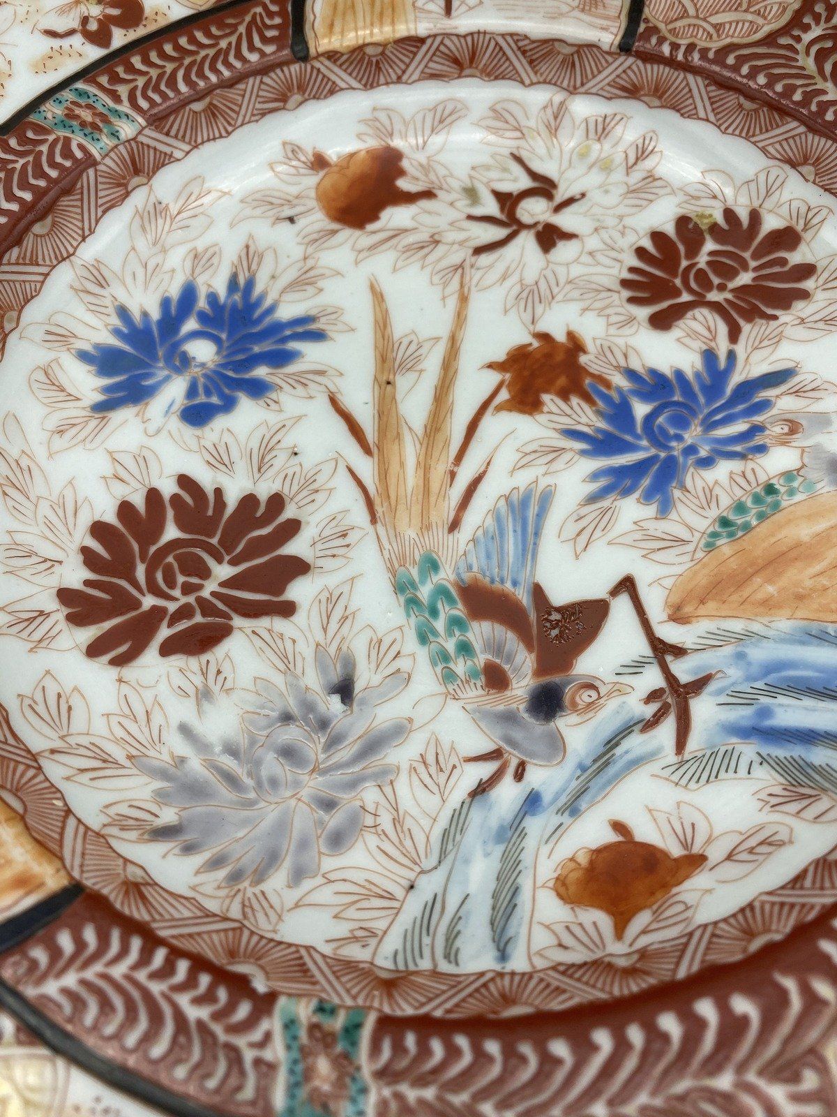 Antique Japanese Hand Painted Imari Bowl 2