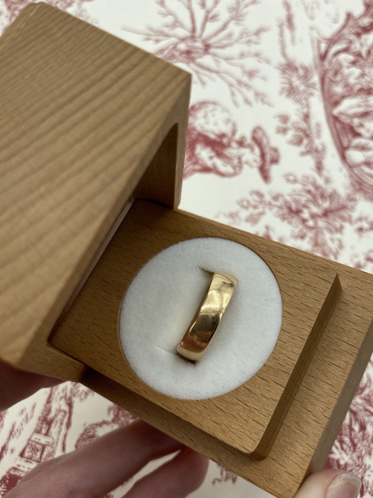 Antique 18k Rose Gold Wide Ring Band 2