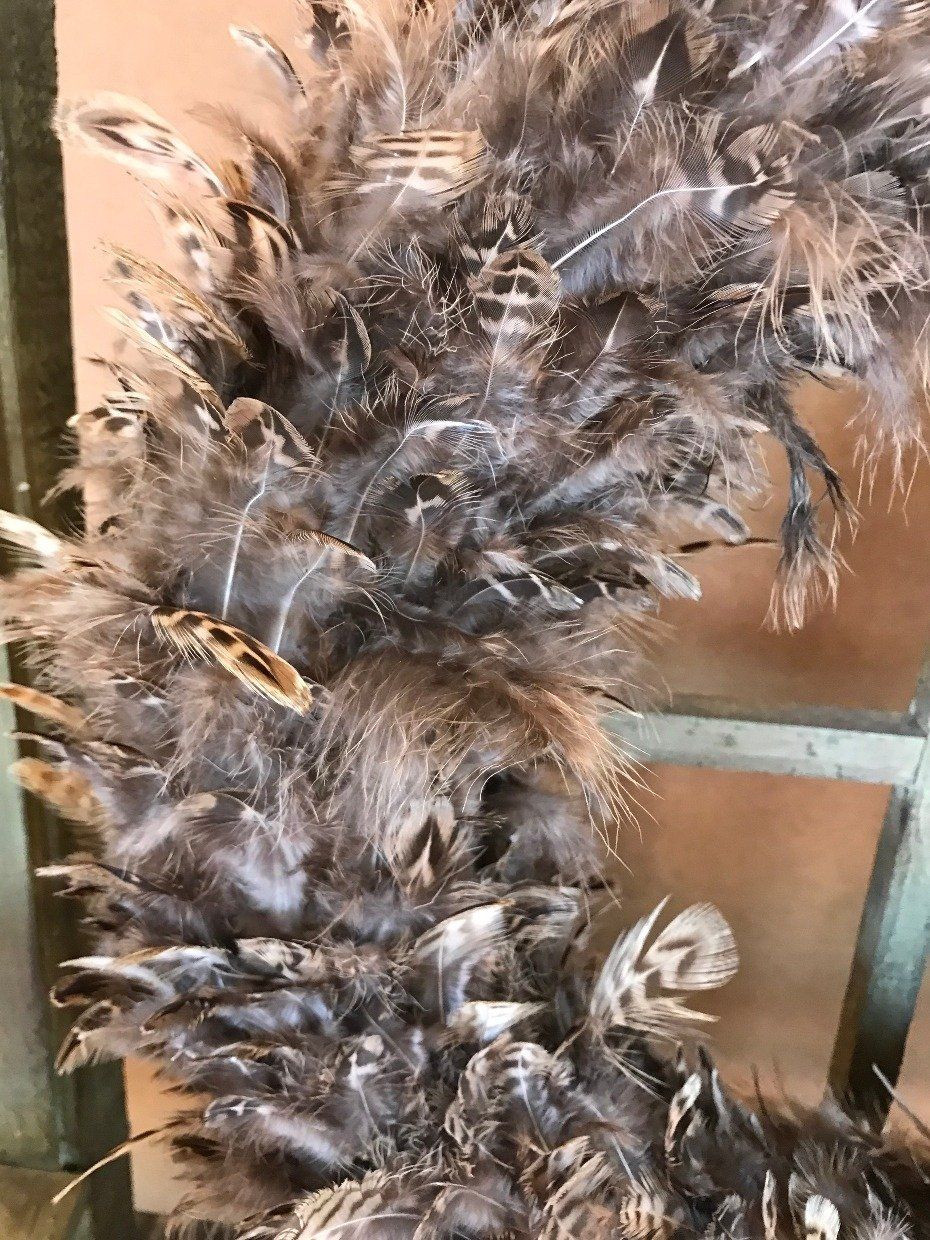 Seasonal Feather Wreath 2