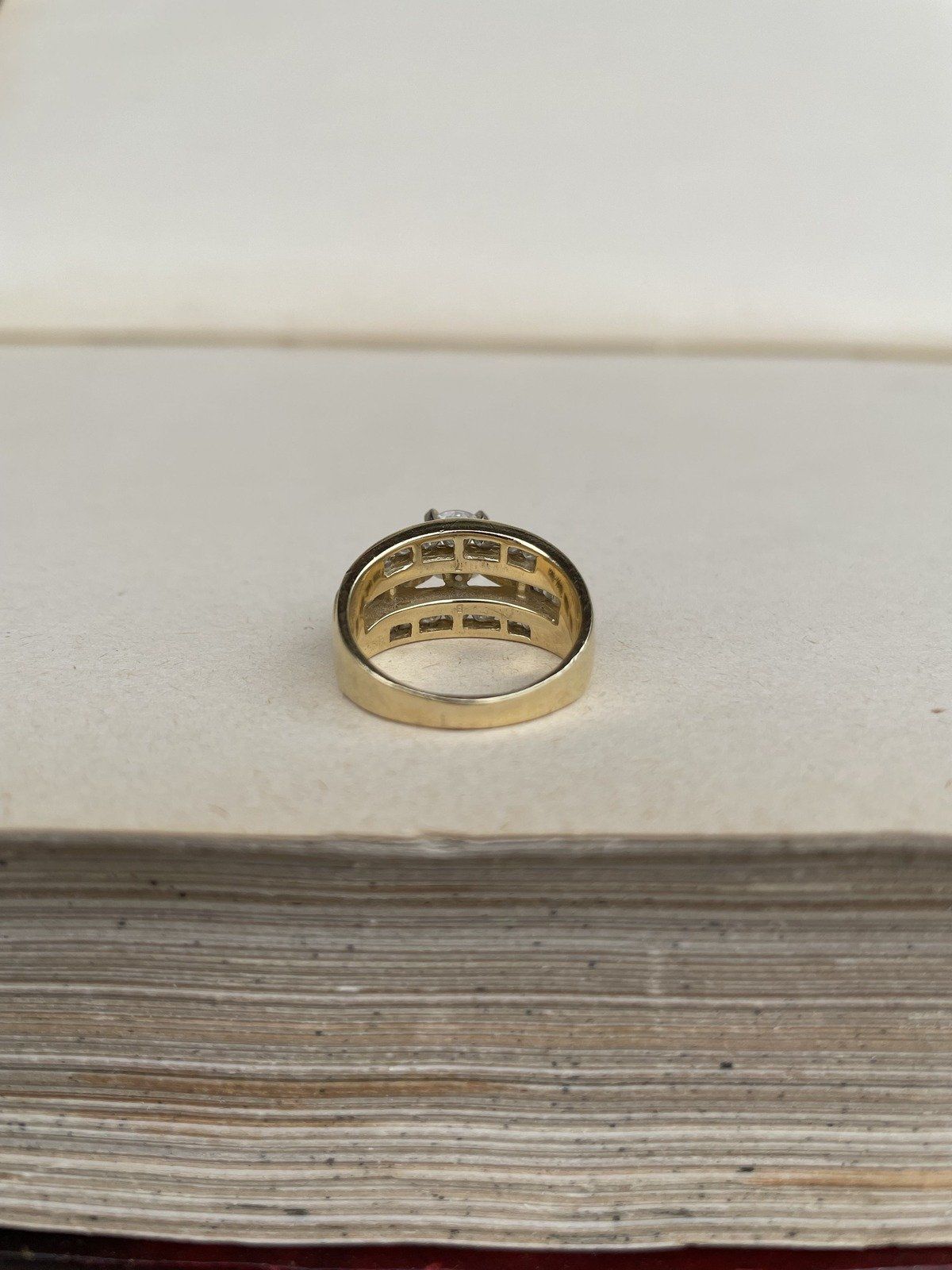 14k Gold 3ctw Solitaire Center Diamond Wedding Ring 5