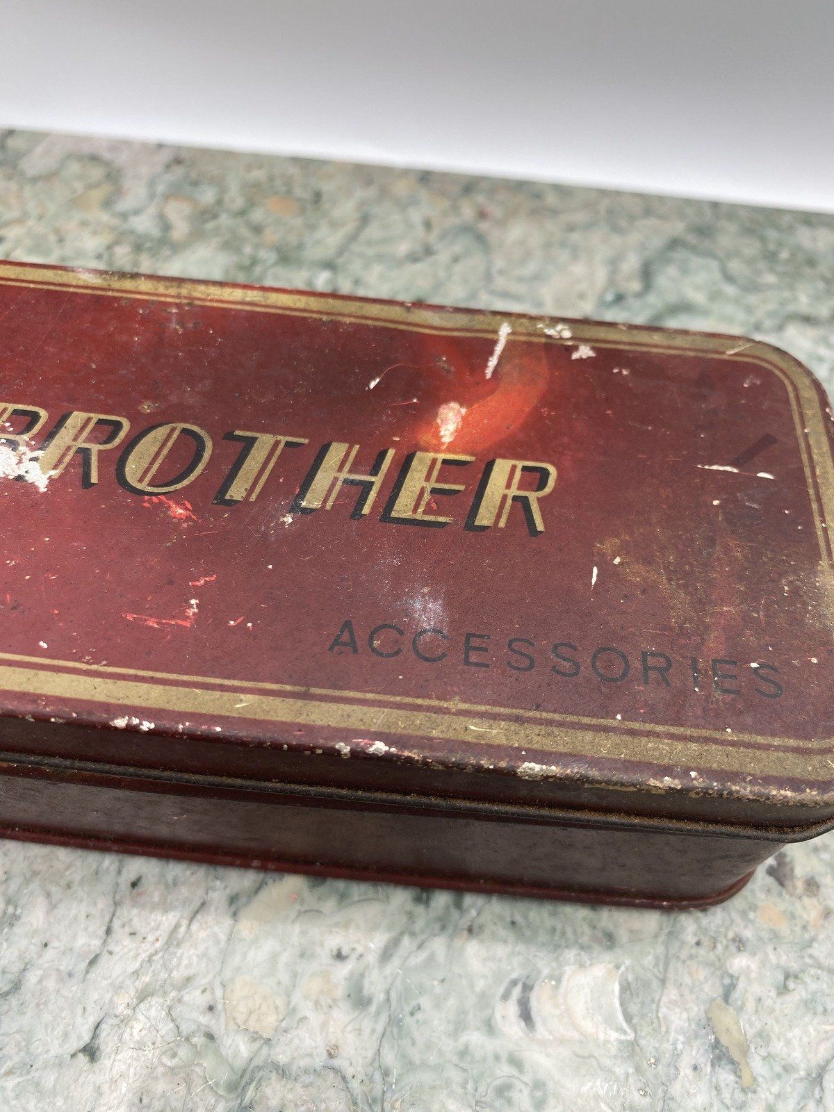 Vintage Brother Accessories Sewing Tin 3