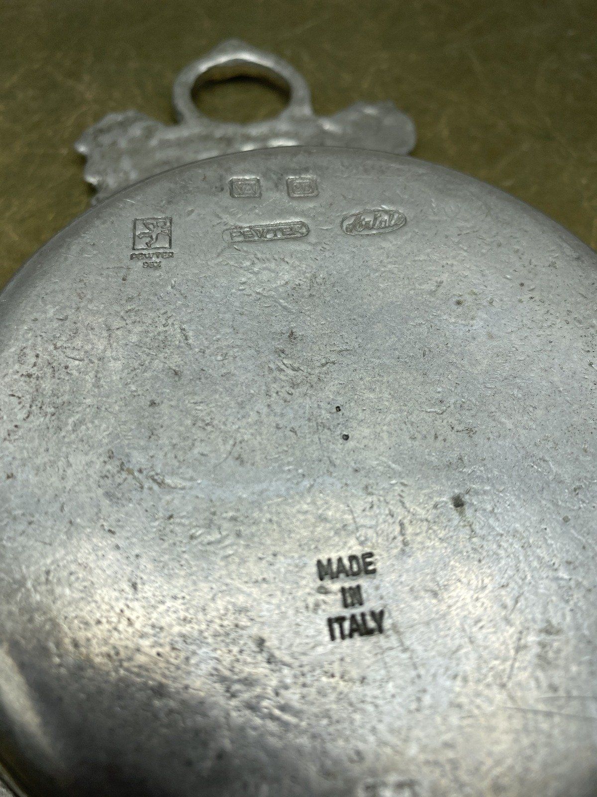 Italian Hallmarked Grapevine Porridge Bowl 4