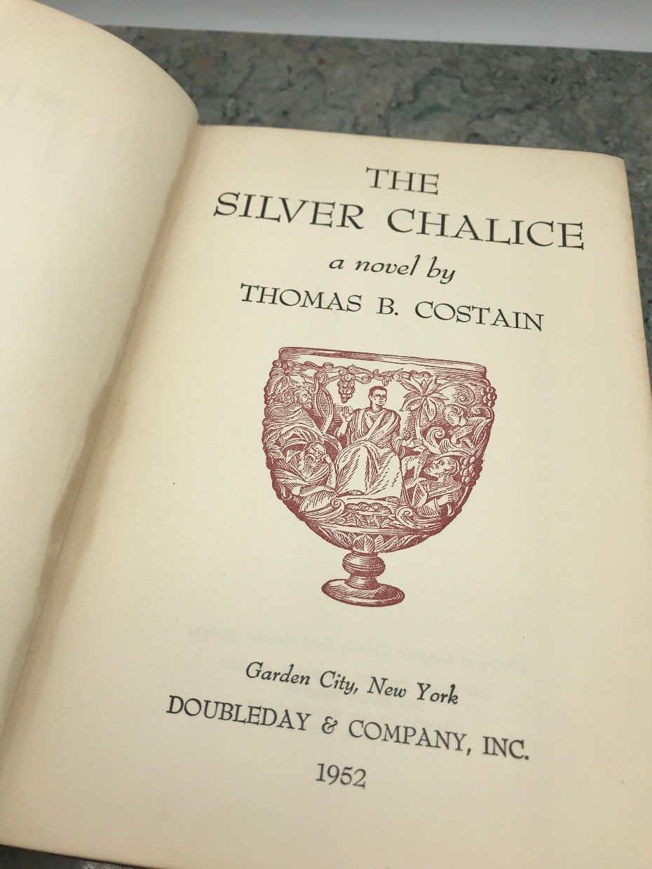 Beautifully Bound Vintage c.1952 The Silver Chalice Novel By Thomas B. Costain 2
