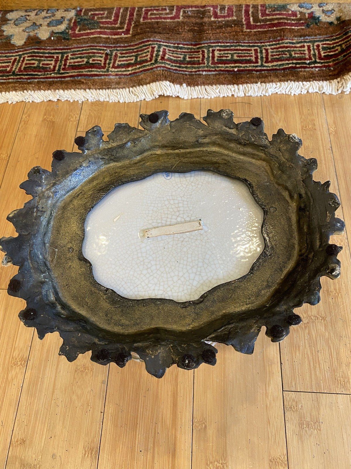 Antique Inspired Oriental Bird's Nest Foot Bath 6