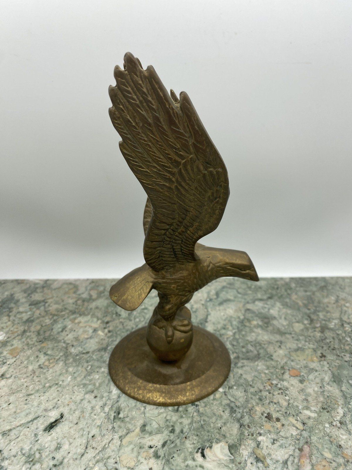 Brass Open Winged Eagle Sculptural Decor 3