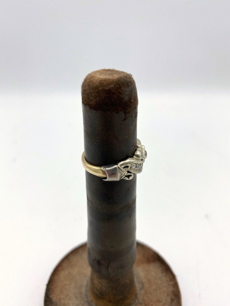 14k Diamond Hinged Ring Sz. 6 3/4CTW 4