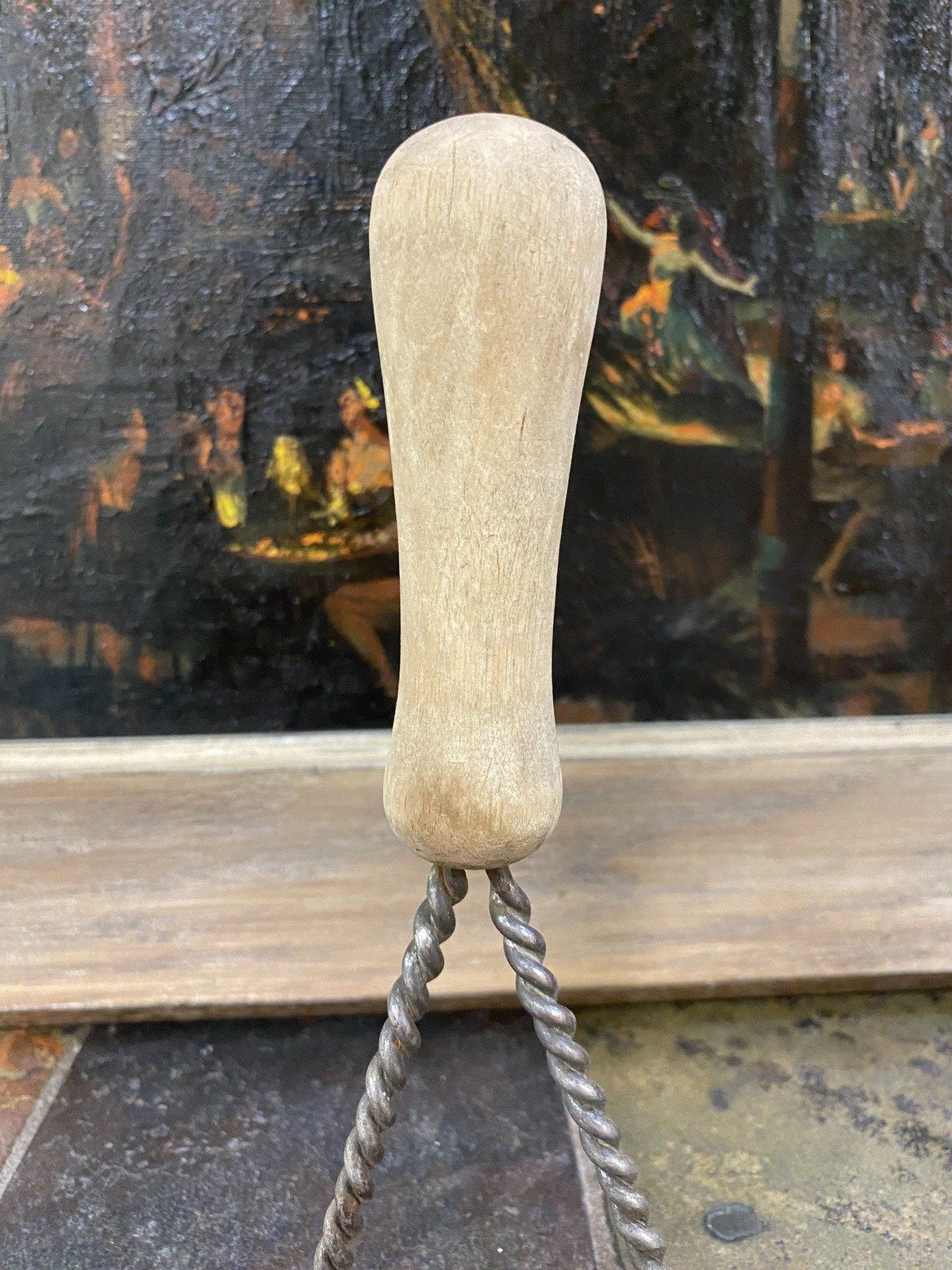 Vintage Wooden Handled Barley Twisted 'tater Masher 3