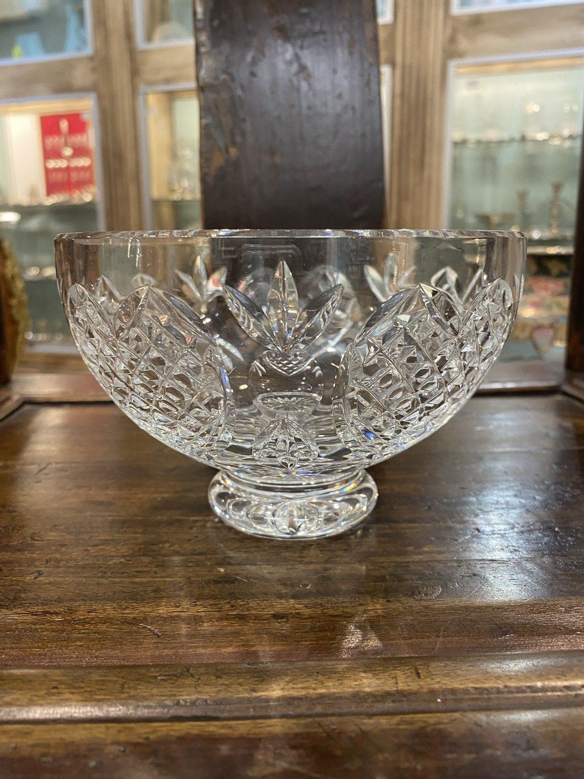 Waterford Crystal Heart Love Motif Pedestal Bowl