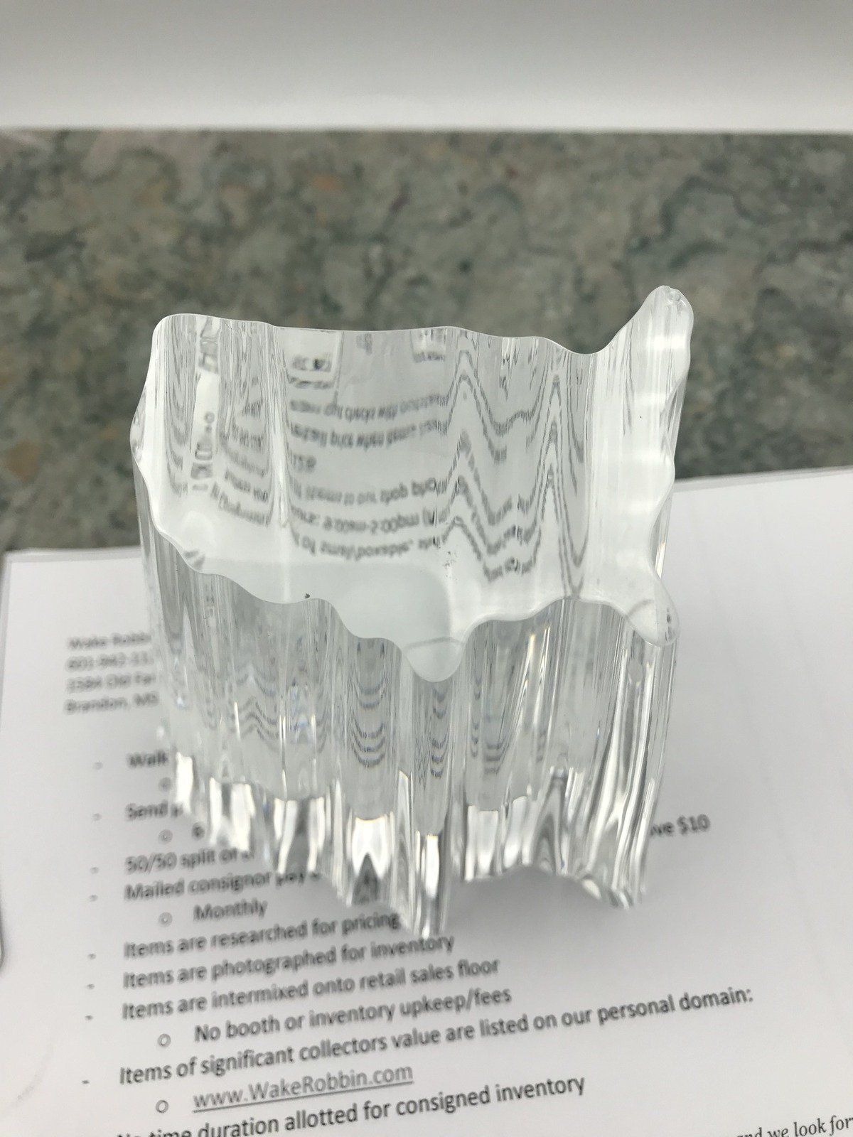 Steuben Glass United States Paper Weight 4