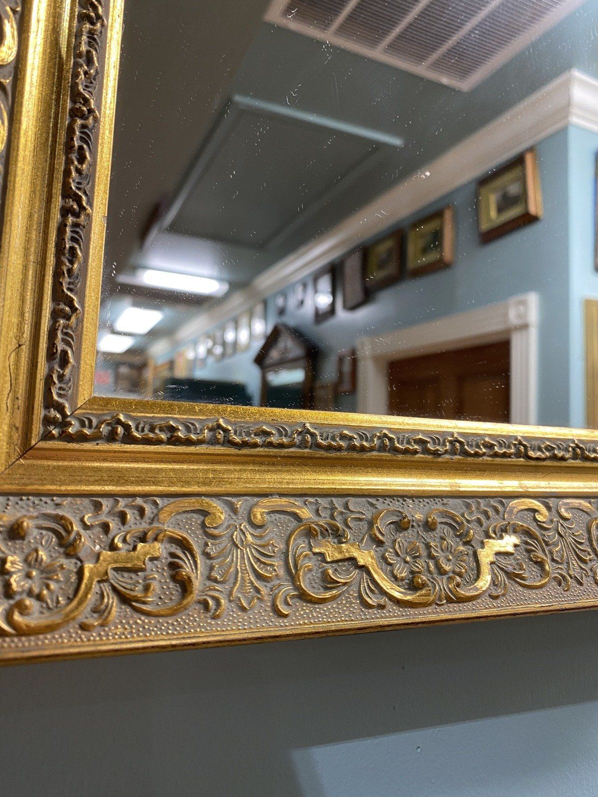Gilt + Molded Frame Decorative Wall Mirror 14x12 (NO DISCOUNT) 3