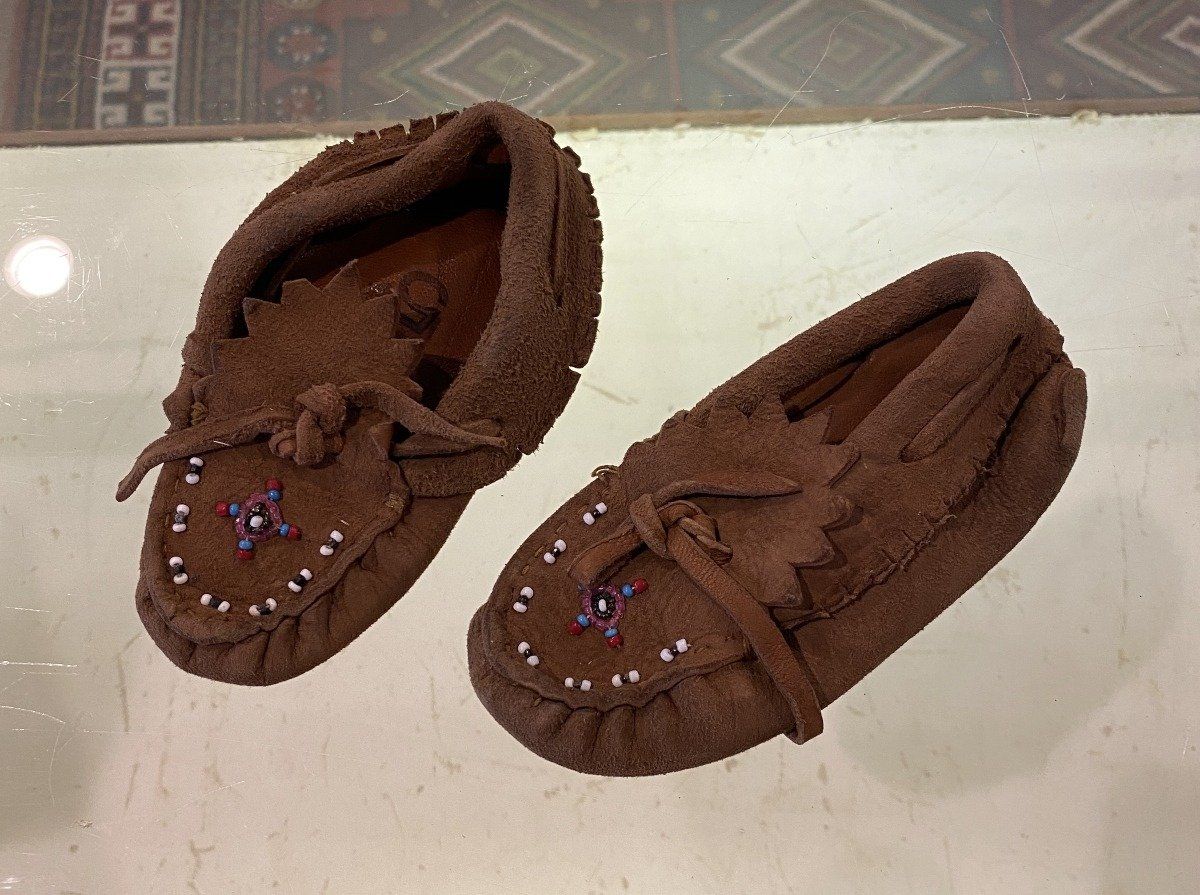 Hand Made Childrens Beaded Mocassins