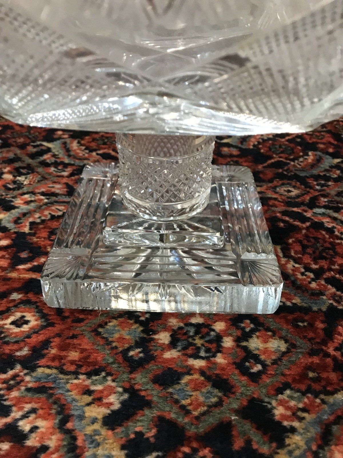 American Brilliant Style Reproduction Cut Glass Compote 3