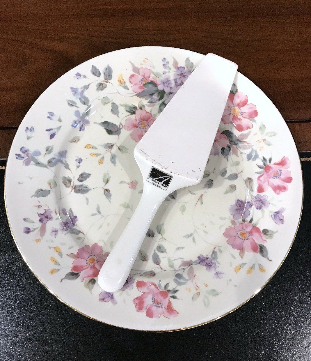 Vintage Sadek Thai Porcelain Cake Platter + Server 5