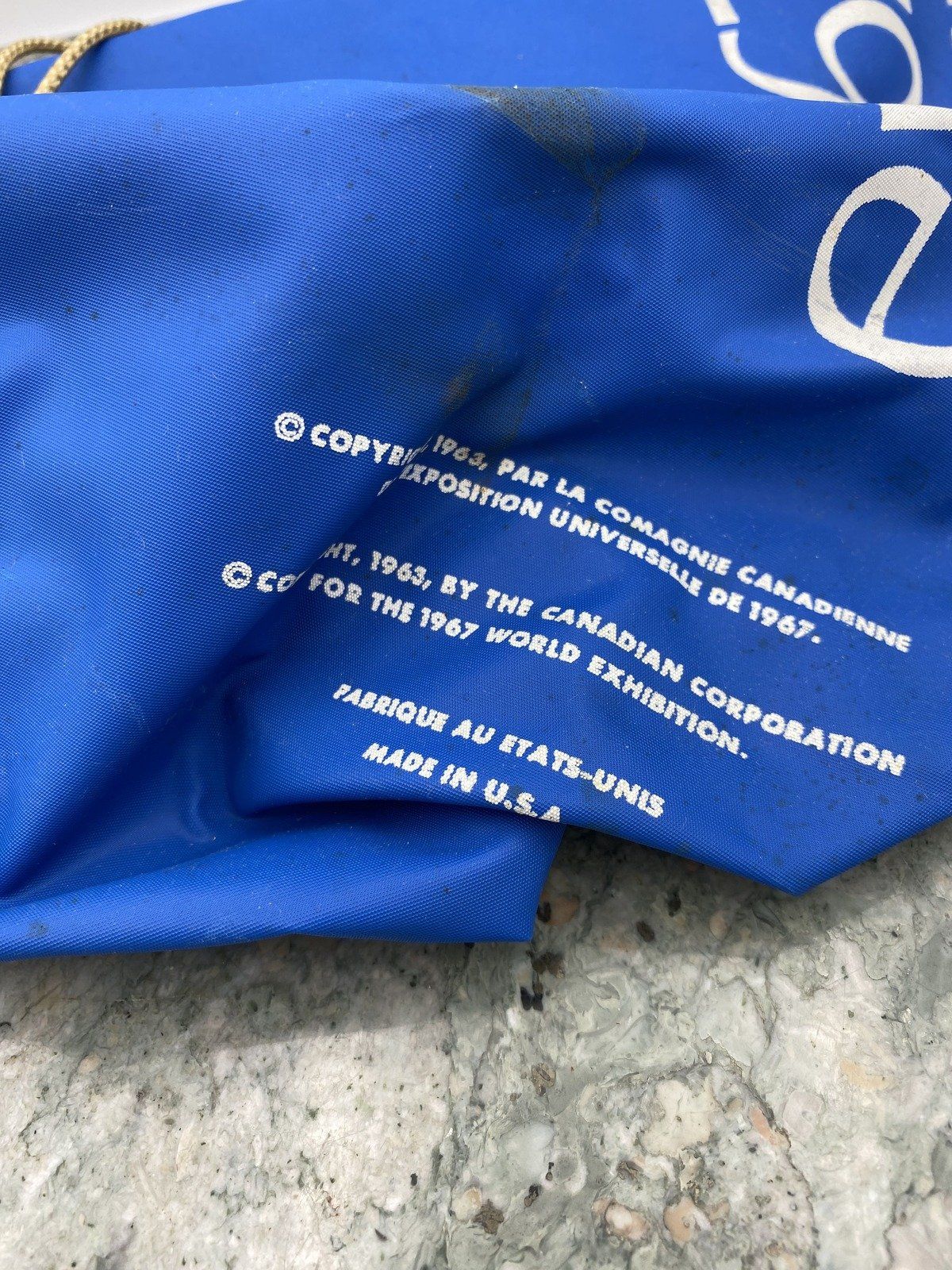 Vintage Montreal CA c.1967 Winter Expo Vinyl Souvenir Bag 3