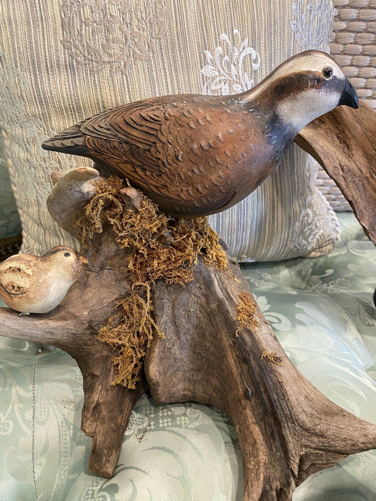 Connie Brown Folk Art Carved Bird Sculpture #875 (each) 3