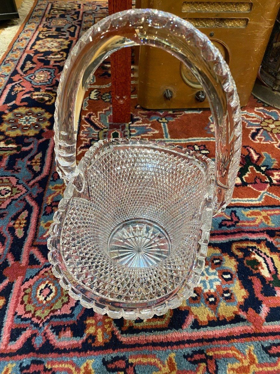 Cut Glass Basket 3