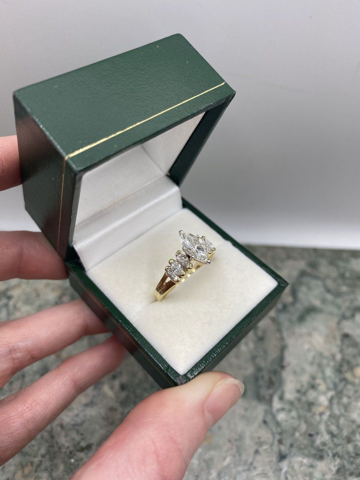14k Gold 1.77ctw Tiffany Set Marquise Diamond Engagement Ring w GIA + APP 3