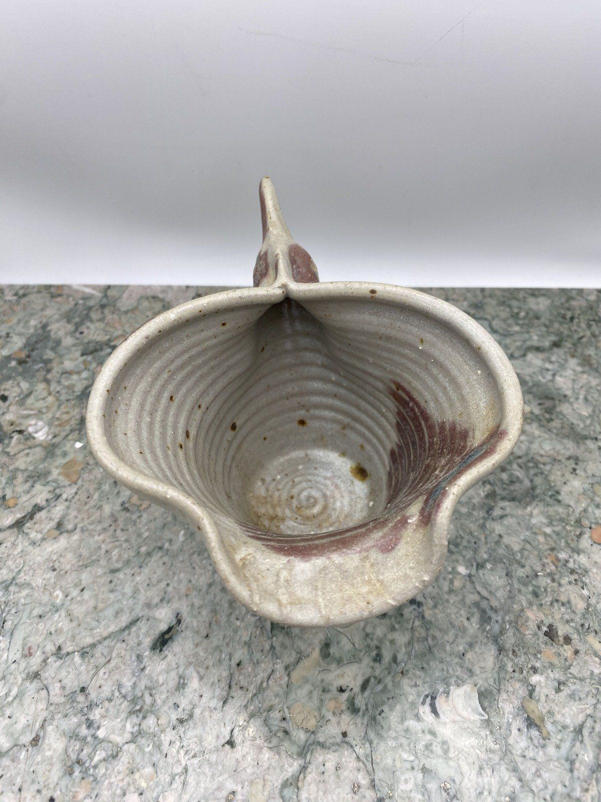 Artist Signed Zoomorphic Pottery Bird Creamer/Vase 3