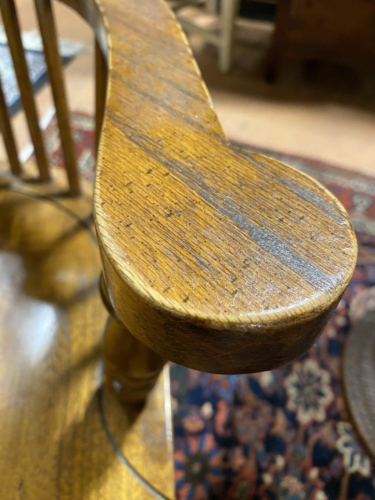 Set of 6 Late 20th Century Oak Windsor Style Dining Chairs #228 2