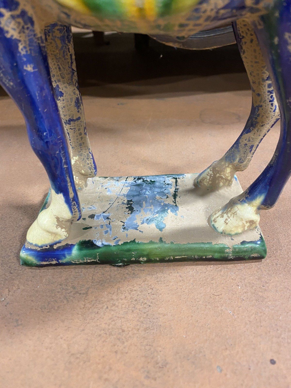 Ceramic Antique Vintage Repro Chinese Horse Statuette 7