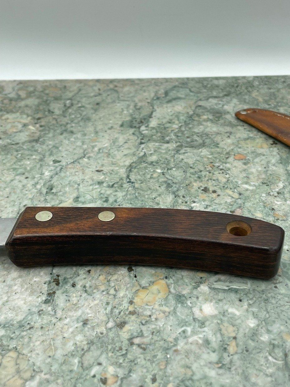 Vintage Anvil Brand USA Made Wood + Stainless Filet Knife 5