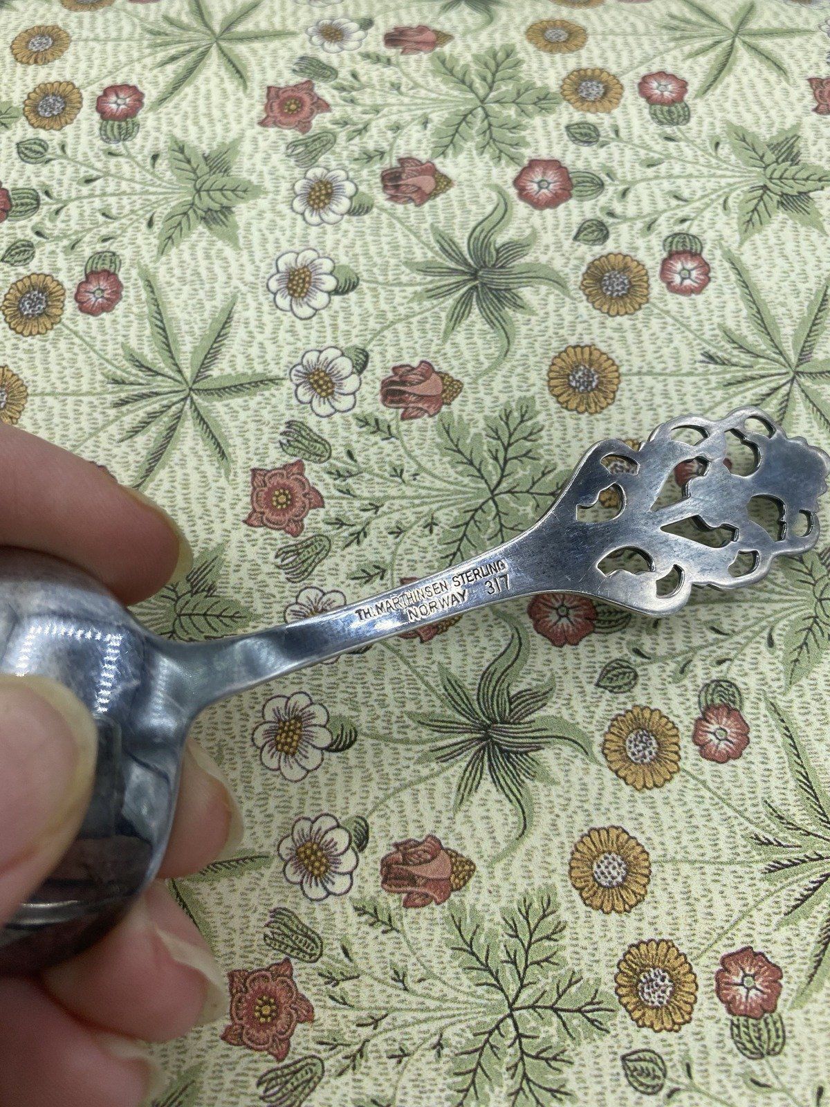 Norwegian Sterling Silver TH. Martinsen Spoon 3