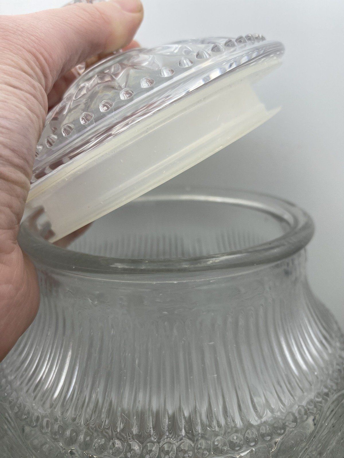 Pioneer Woman Pressed Glass Cannister 3