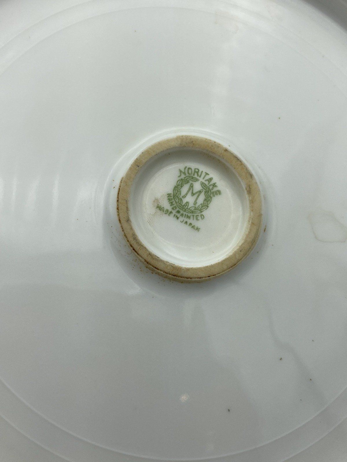 Noritake Salt Glaze + Rose Gilt Rim Handled Plate 4