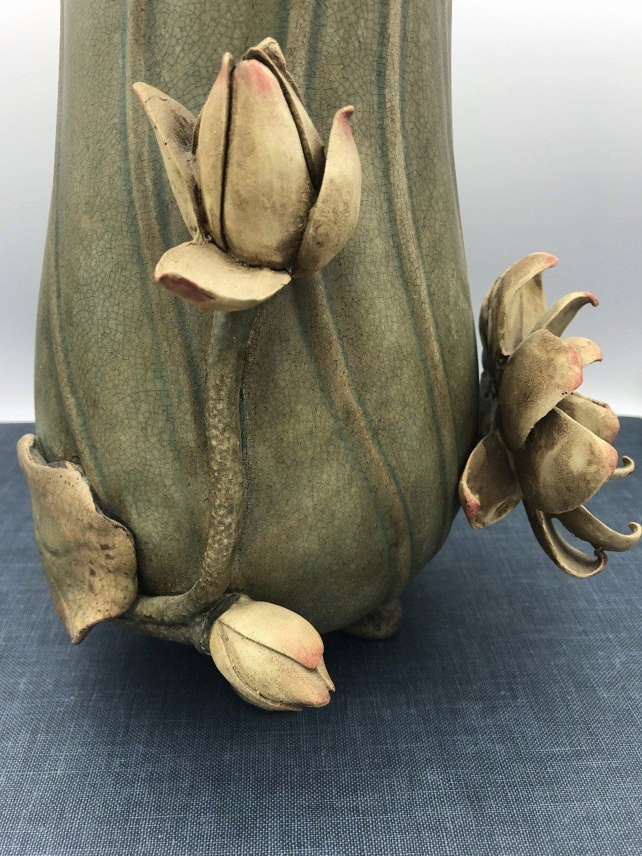 Antique Art Nouveau Flower Vase 3
