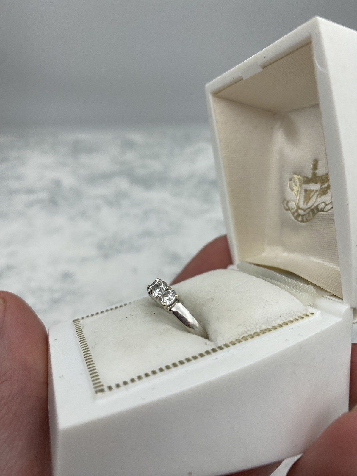 18k White Gold 1ctw Pave Set Ladies Diamond Ring Band 8
