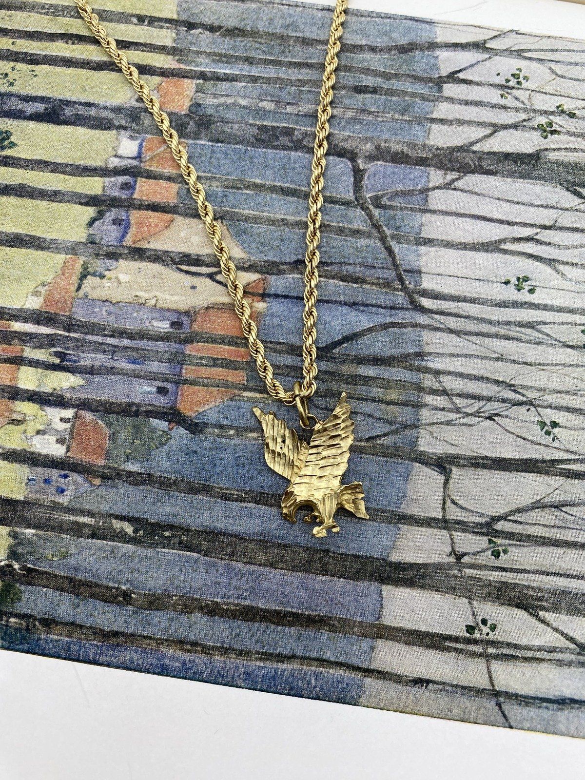 Men's Hollow 10k Gold 3.5mm 20L Rope Chain  3