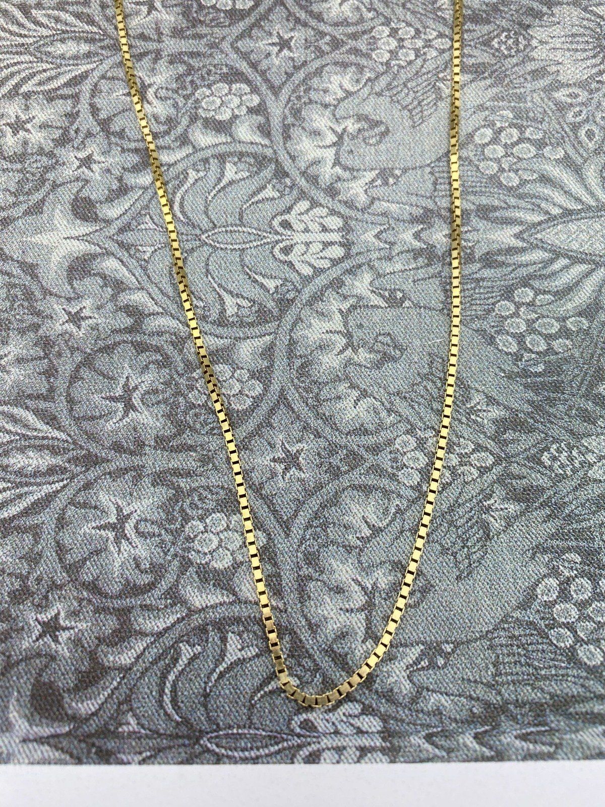 10k Candian Gold Larger mm 24L Box Link Necklace Chain 2