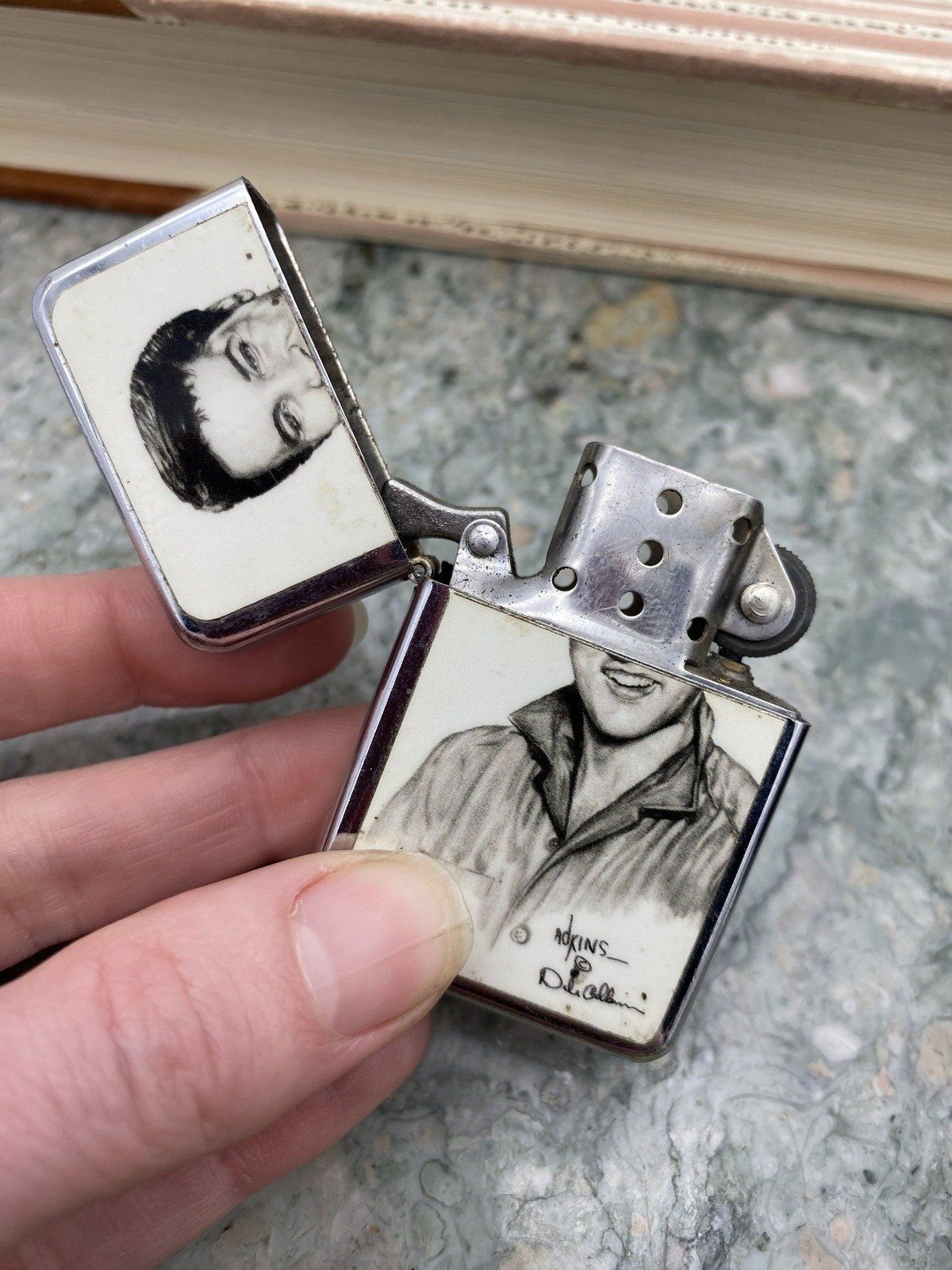 Vintage Zippo Style Elvis Presley Commemorative Lighter 9